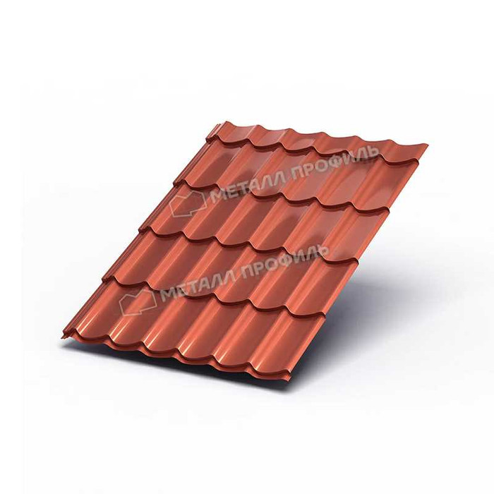 Металлочерепица Металл-Профиль Ламонтерра XL 0,5 AGNETA® Copper/Copper/Медный/Медный