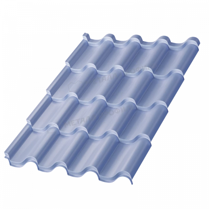 Металлочерепица Металл-Профиль Монтерроса-XL 0,5 PURMAN® Galmei Сиреневый металлик