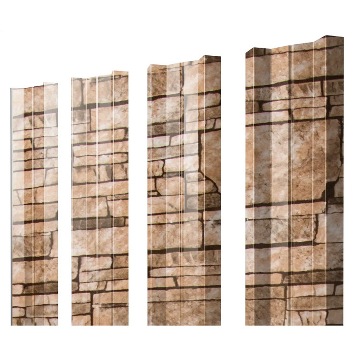 Штакетник М-образный А Grand Line 0,45 Print Elite Sand Stone Sand Stone