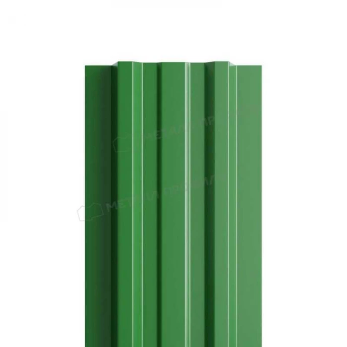Штакетник Металл Профиль LАNE-T 0,5 NormanMP RAL 6002 Зеленый лист
