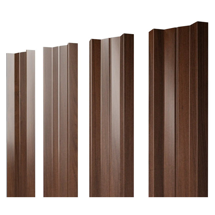 Штакетник М-образный А Grand Line 0,45 Print Elite Choco Wood Choco Wood
