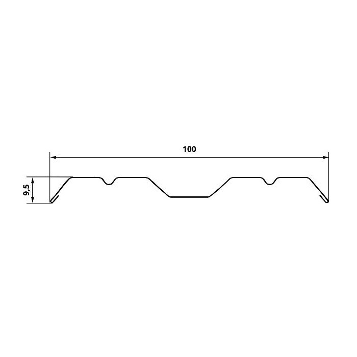 Штакетник Twin фигурный Grand Line 0,45 Drap RAL 3005 Красное Вино фото 2