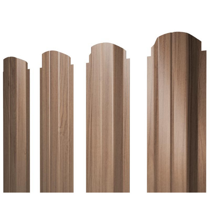 Штакетник П-образный А фигурный Grand Line 0,45 Print Elite Honey Wood Honey Wood