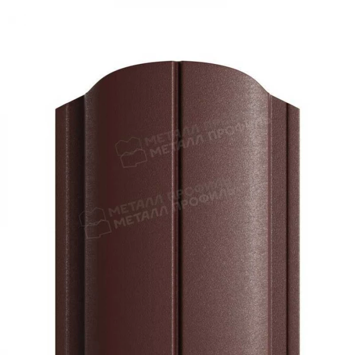 Штакетник Металл Профиль ELLIPSE-O 0,45 VikingMP® RAL 8017/8017 Коричневый шоколад двухсторонний