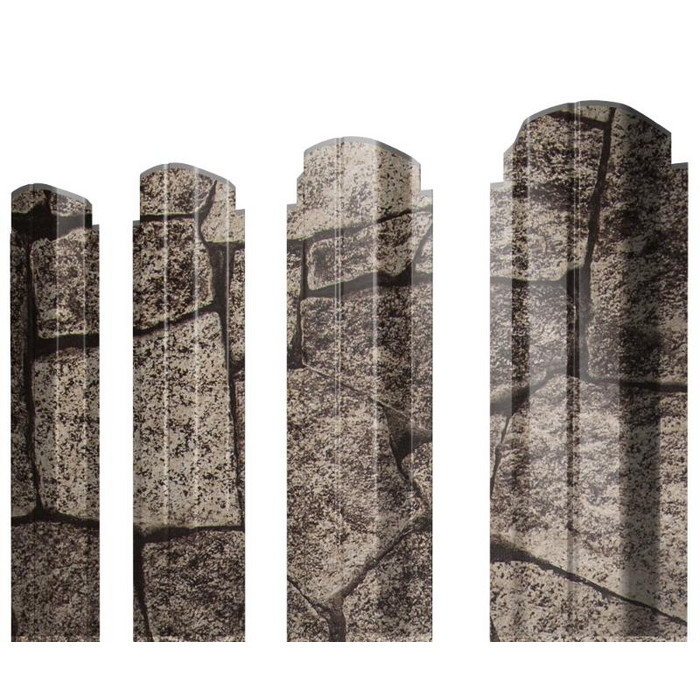 Штакетник П-образный А фигурный Grand Line 0,45 Print Elite King Stone King Stone