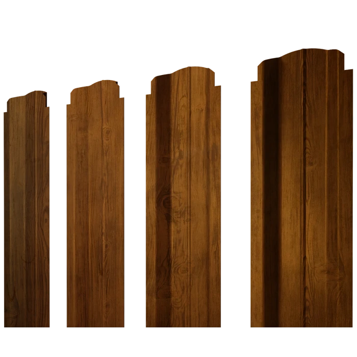 Штакетник П-образный B фигурный Grand Line 0,45 Print Elite Golden Wood Golden Wood