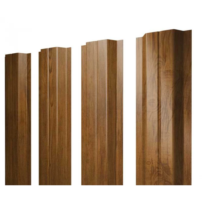 Штакетник П-образный В Grand Line 0,4 Print Premium Golden Wood Golden Wood
