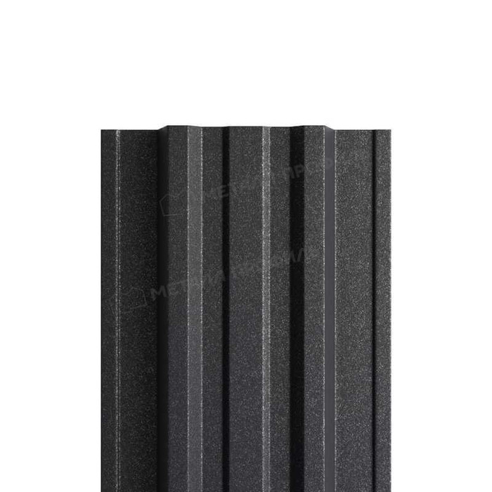 Штакетник Металл Профиль TRAPEZE-T 0,5 VikingMP® E RAL 9005 Черный темный