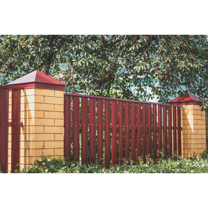 Штакетник М-образный В Grand Line 0,5 Velur RAL 9005 Черный фото 5