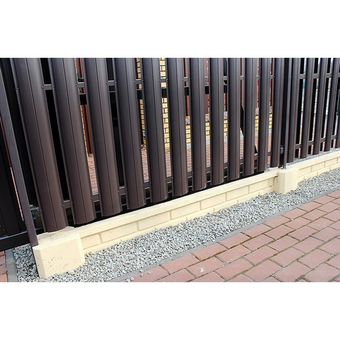 Штакетник Металл Профиль LАNE-O 0,5 ECOSTEEL® матовый Золотой Дуб фото 4