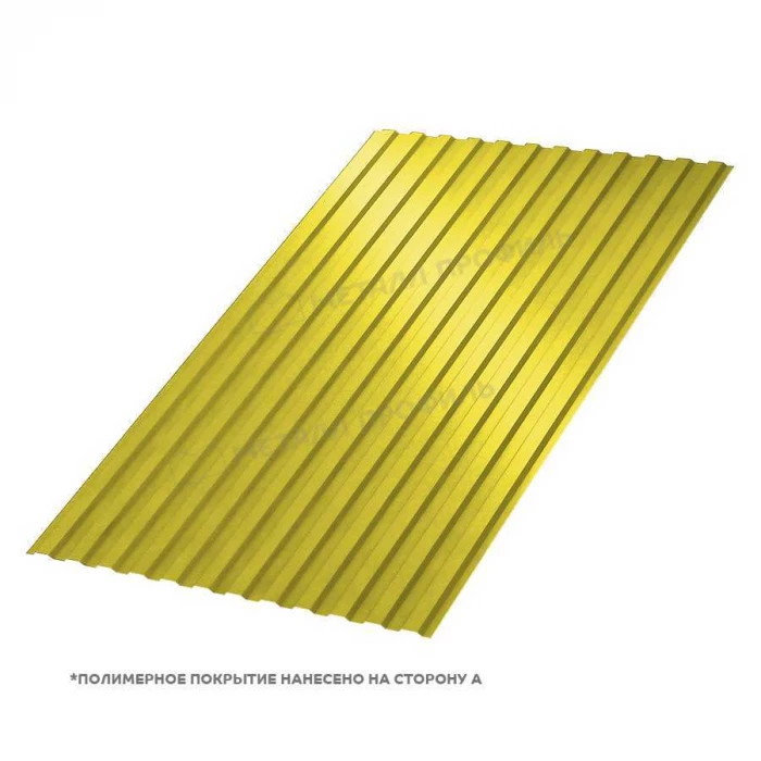 Профлист Металл Профиль МП10 0.5 NormanMP RAL 1018 Желтый цинк A
