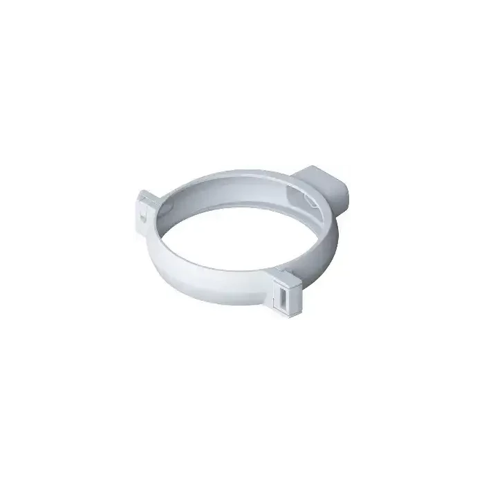 Хомут трубы, ПВХ, серия Элит, цвет Белый