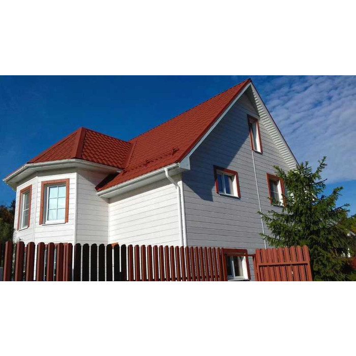 Штакетник П-образный А Grand Line 0,45 Drap TwinColor RAL 8017 Шоколад фото 5