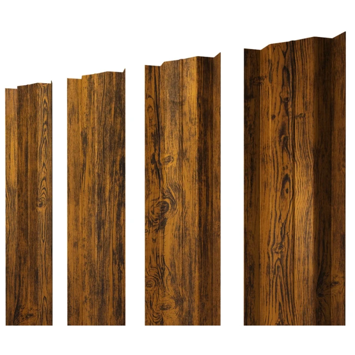 Штакетник М-образный В Grand Line 0,45 Print Premium Golden Wood Golden Wood