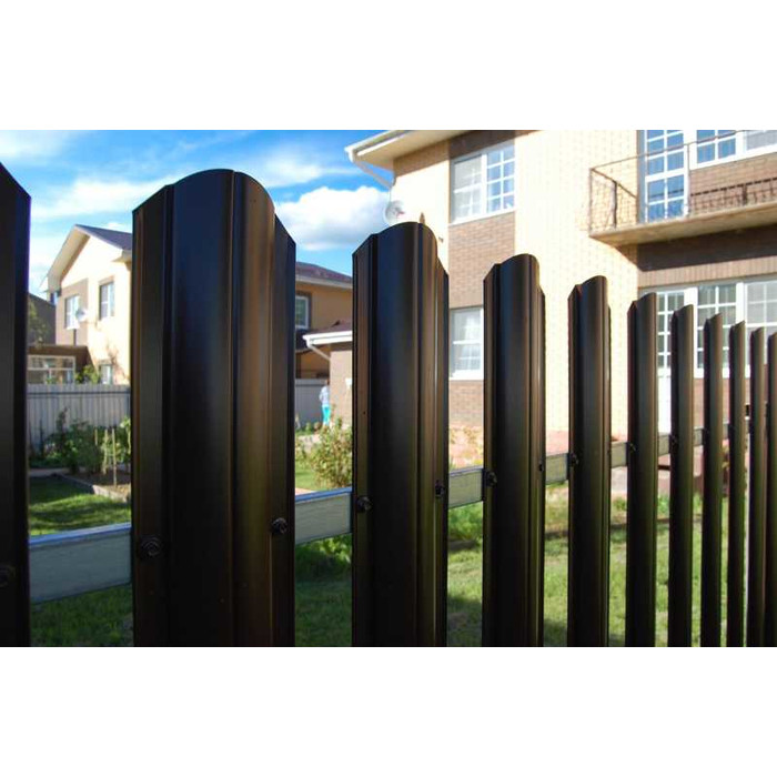 Штакетник Круглый фигурный Grand Line 0,45 Print Elite Chestnut Wood Chestnut Wood фото 5