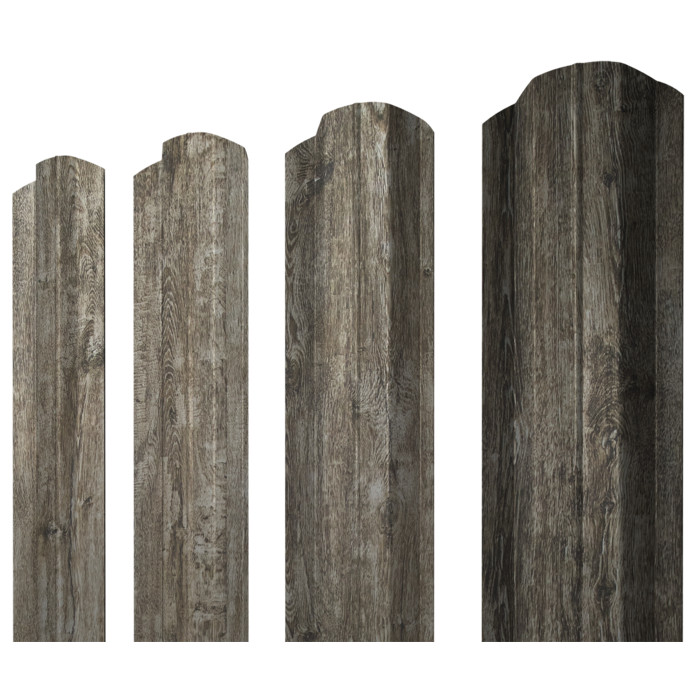 Штакетник М-образный B фигурный Grand Line 0,45 Print Elite Nordic Wood Nordic Wood