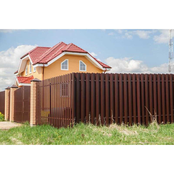 Штакетник Прямоугольный фигурный Grand Line 0,45 Print-double Elite Golden Wood Golden Wood фото 4