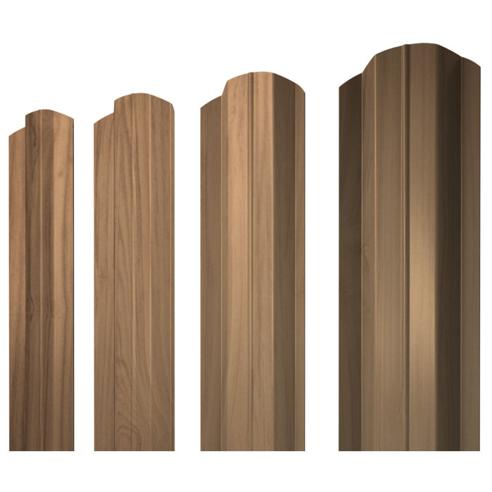 Штакетник М-образный B фигурный Grand Line 0,45 Print Elite Honey Wood Honey Wood