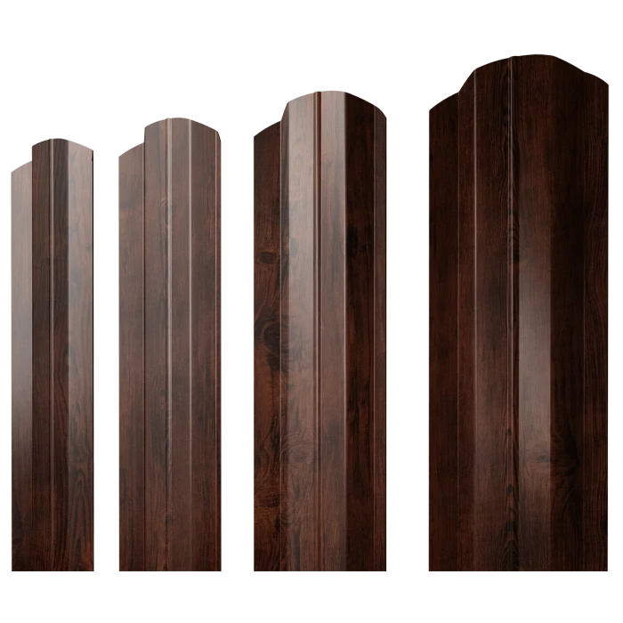 Штакетник М-образный B фигурный Grand Line 0,45 Print Elite Cherry Wood Cherry Wood