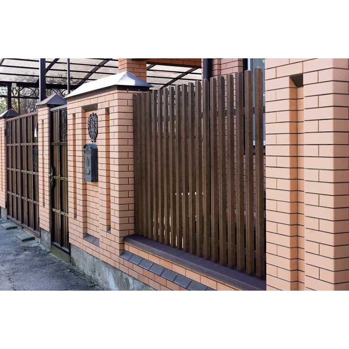 Штакетник П-образный А Grand Line 0,45 Print Elite Antique Wood Antique Wood фото 4