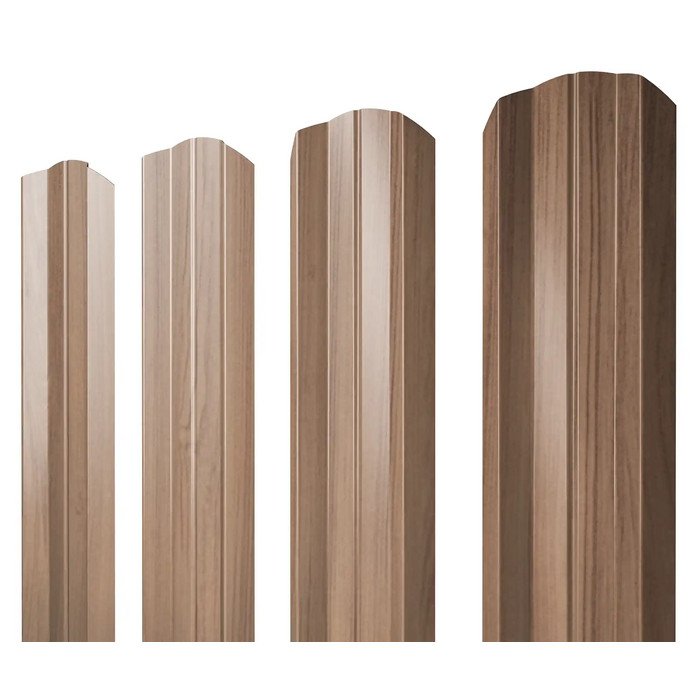 Штакетник М-образный А фигурный Grand Line 0,45 Print Elite Honey Wood Honey Wood