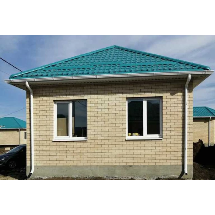 Заглушка желоба левая Vortex Lite 130мм RAL 9003 сигнальный белый