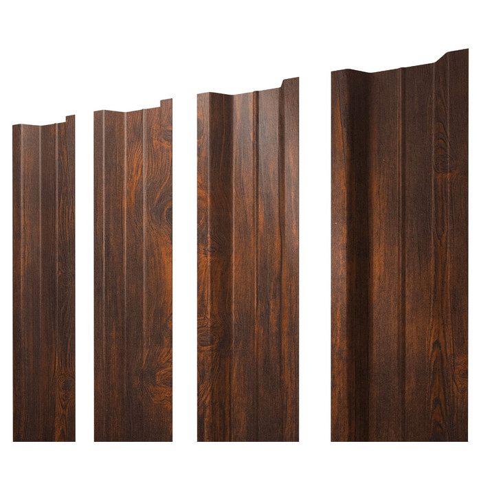 Штакетник П-образный А Grand Line 0,45 Print Elite Chestnut Wood Chestnut Wood