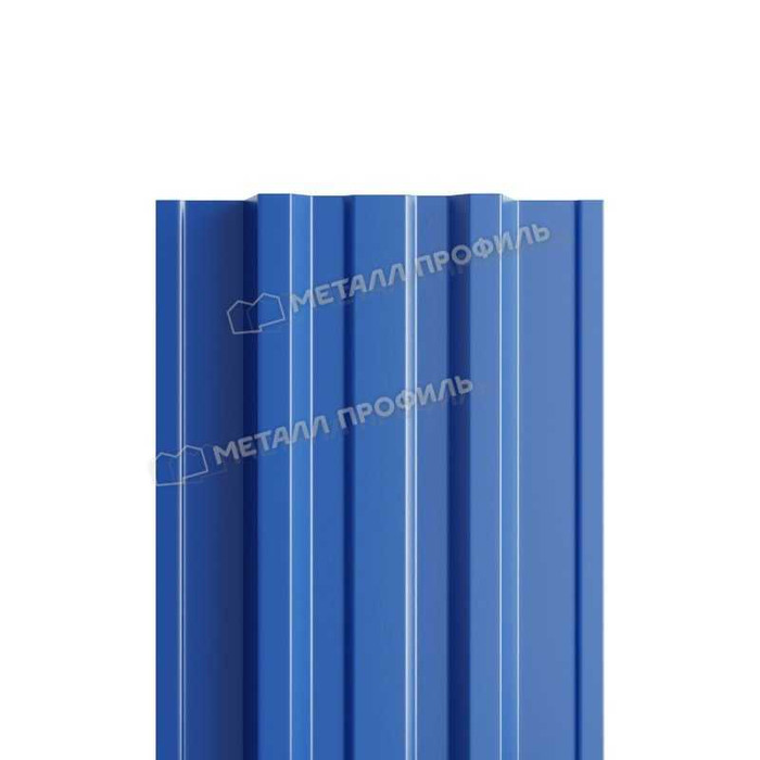 Штакетник Металл Профиль TRAPEZE-T 0,5 PURETAN® RR 35 Синий
