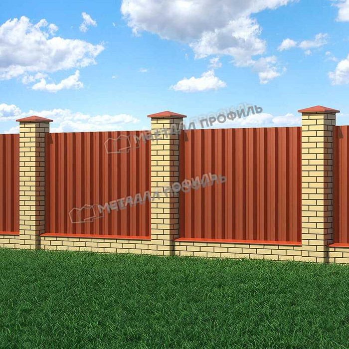 Профлист Металл Профиль Н60 0.5 VikingMP® E RAL 8004 Коричневая медь A фото 3