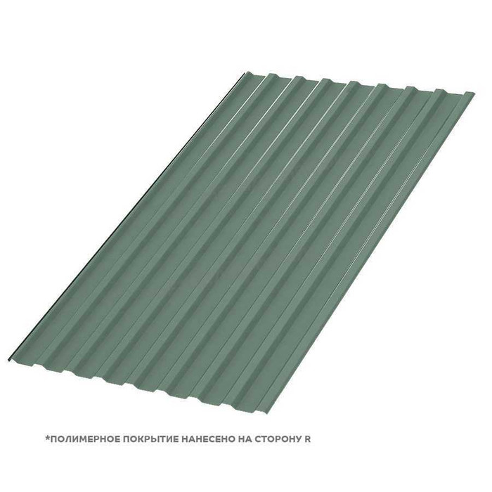 Профлист Металл Профиль МП20 0.5 PURMAN® Tourmalin, Светло-зеленый металлик A