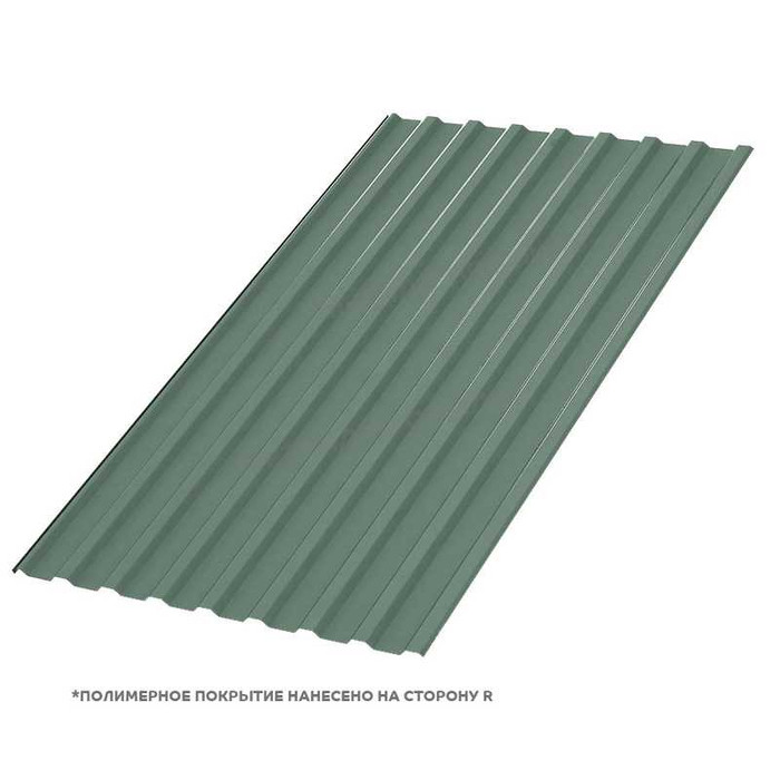 Профлист Металл Профиль МП20 0.5 PURMAN® Tourmalin, Светло-зеленый металлик R