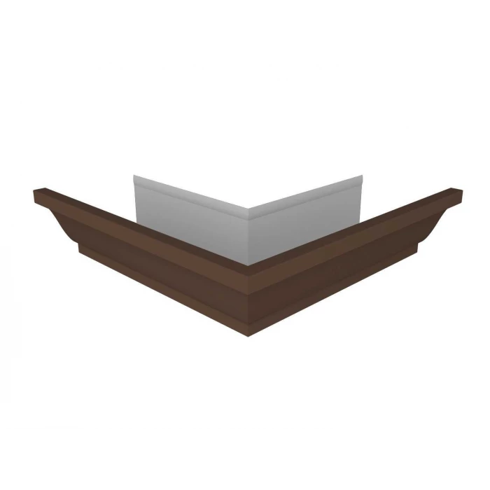 Угол желоба внешний Vortex Lite Matt 130мм RAL 8017 шоколад