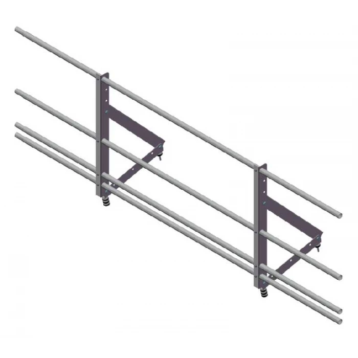 Ограждение кровельное со снегозадержателем Optima 0,65х2м RAL 8017