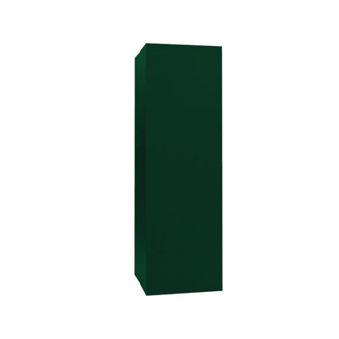 Кожух на трубу прямой д550/ш360/в1600 0,45 Drap с пленкой RAL 6005 зеленый мох