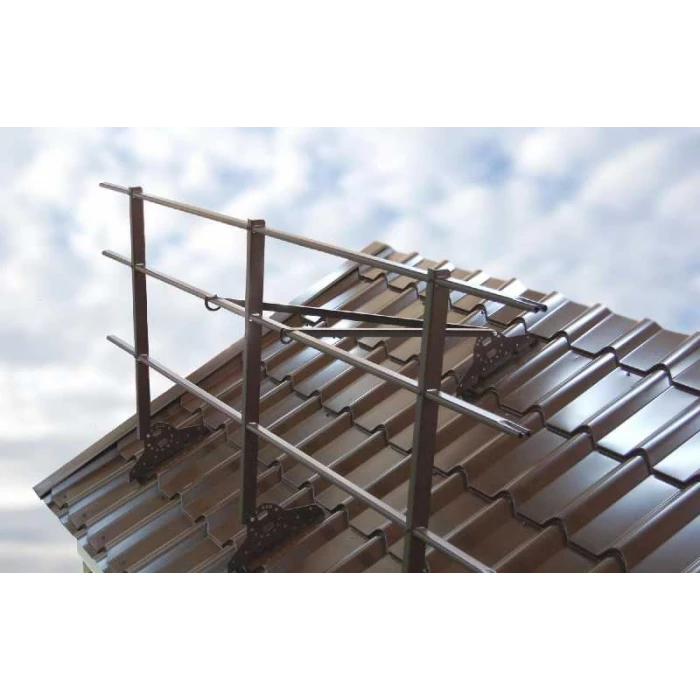 Ограждение кровельное со снегозадержателем Grand Line 1,2х3м RAL 1014