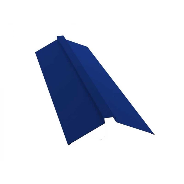 Планка конька плоского Grand Line 115х30х115 0,45 Полиэстер RAL 5002 ультрамариново-синий