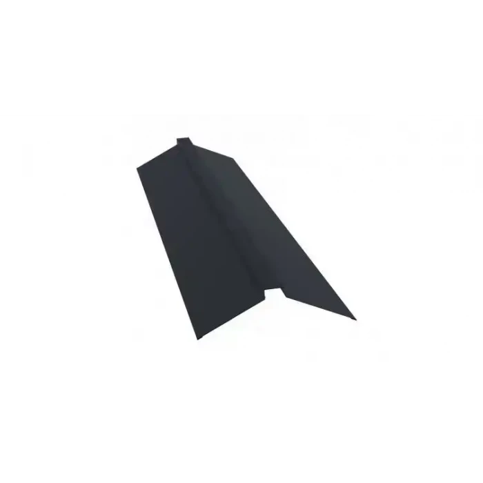 Планка конька плоского 115х30х115 0,5 Satin с пленкой RAL 7016 антрацитово-серый