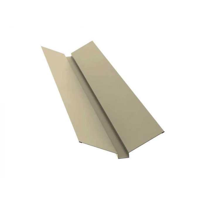 Планка ендовы верхней Grand Line 115х30х115 0,45 Полиэстер RAL 1015 светлая слоновая кость