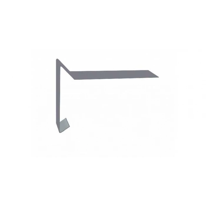 Планка ветровая для мягкой кровли 100х20х70 0,5 Satin с пленкой RAL 7004 сигнальный серый