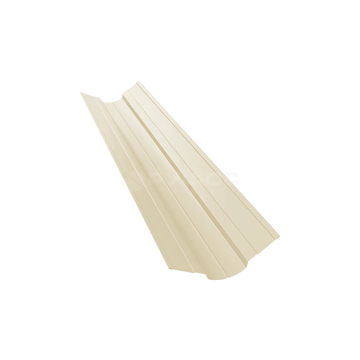 Планка ендовы верхней фигурной 70x70 0,45 PE с пленкой RAL 1014 слоновая кость