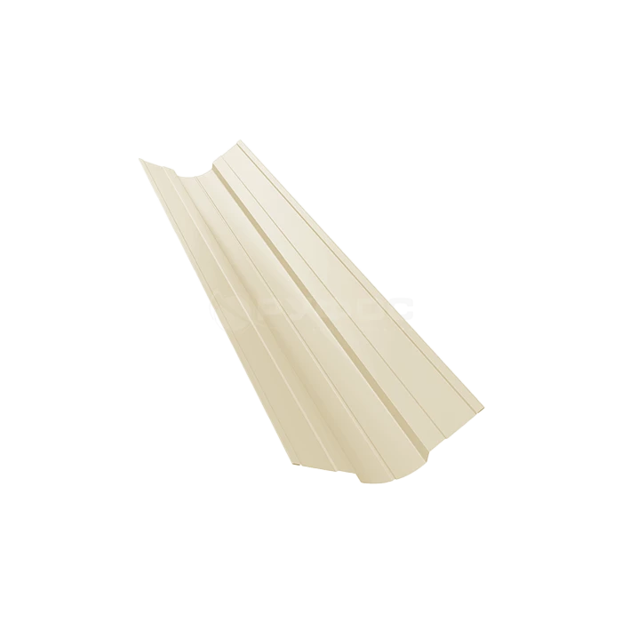 Планка ендовы верхней фигурной 100x100 0,45 PE RAL 3003 рубиново-красный