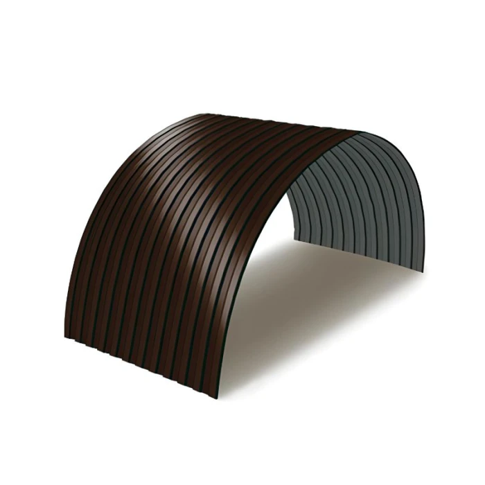 Профнастил CC10ПГ 1150 0.5 ECOSTEEL® RAL 7024 Темное дерево