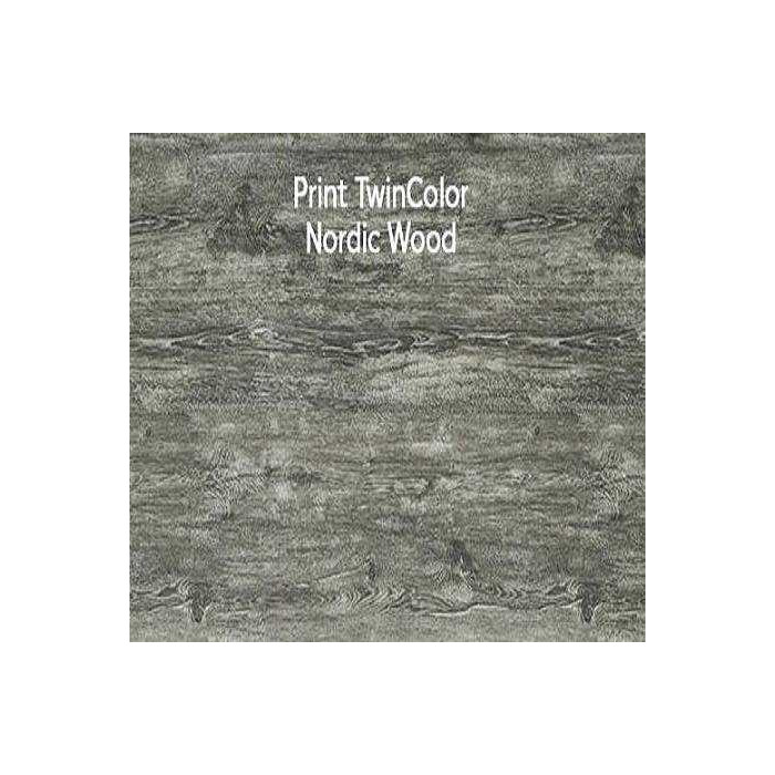 Металлический сайдинг Grand Line Вертикаль 0.45 мм classic Print Elite с пленкой Nordic Wood