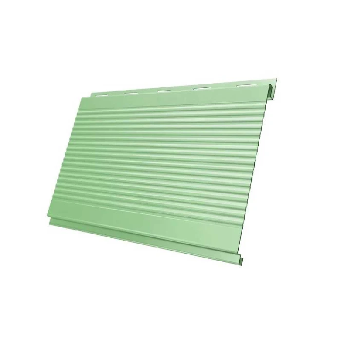 Металлический сайдинг Grand Line Вертикаль 0.45 мм gofr PE с пленкой RAL 5021 водная синь