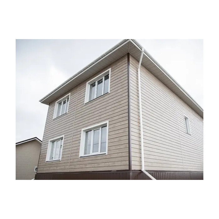Металлический сайдинг Grand Line Вертикаль 0.45 мм prof Print Elite с пленкой White Wood фото 3