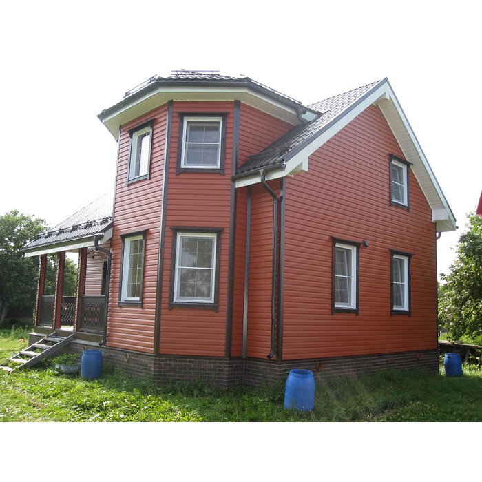 Металлический сайдинг Grand Line Корабельная Доска 0.45 мм PE RAL 8004 терракота фото 3