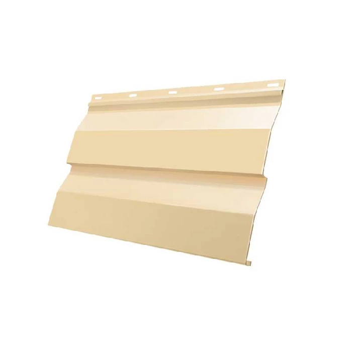 Металлический сайдинг Grand Line Корабельная Доска 0.45 мм PE с пленкой RAL 1014 слоновая кость