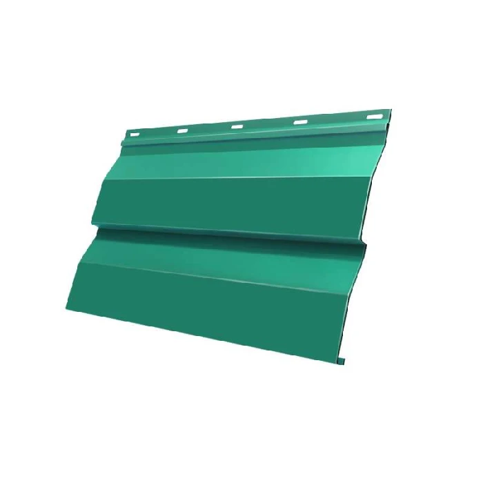 Металлический сайдинг Grand Line Корабельная Доска 0.45 мм PE с пленкой RAL 5021 водная синь