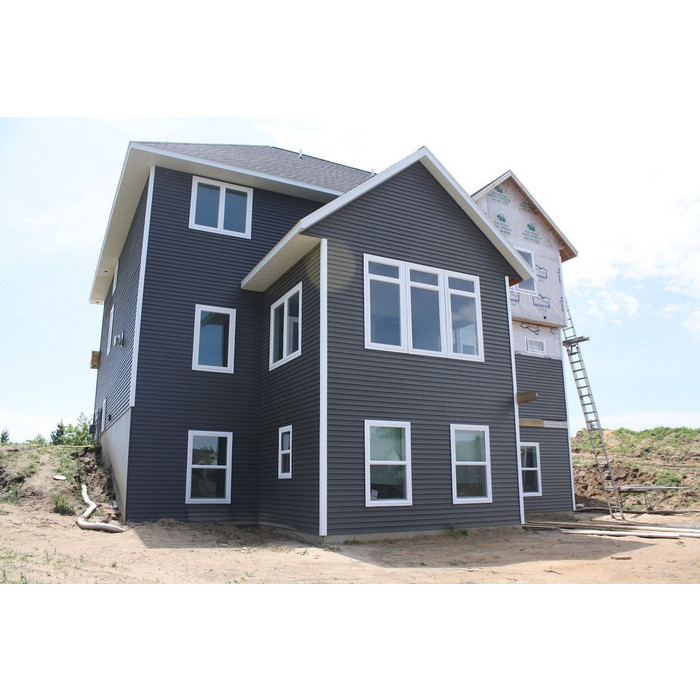Металлический сайдинг Grand Line Корабельная Доска 0.5 мм Satin RAL 7016 антрацитово-сеый фото 3