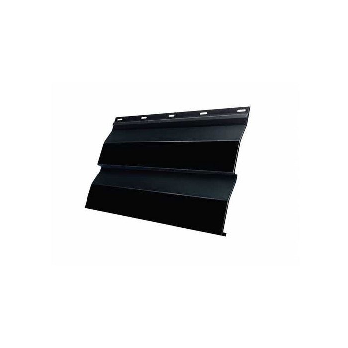 Металлический сайдинг Grand Line Корабельная Доска 0.5 мм Satin RAL 9005 черный